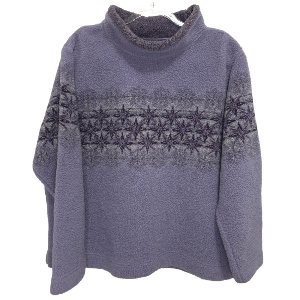1316 Cabela's Plus Vintage 90's Fair Isle Mock Neck Pullover Sweater Sz.2XL